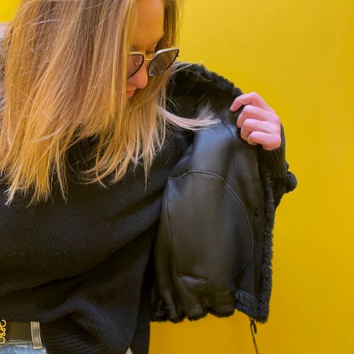 bomberjacket faux fur