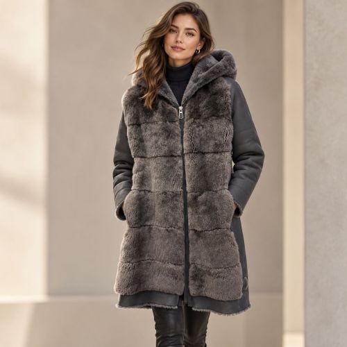 mantel leder / bont