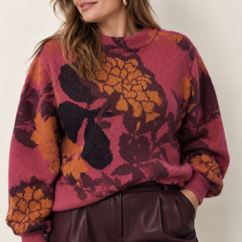 pull met bloemenprint