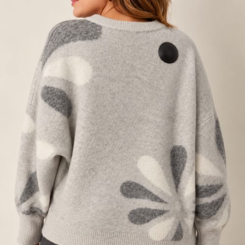 superzachte pull met bloemenprint