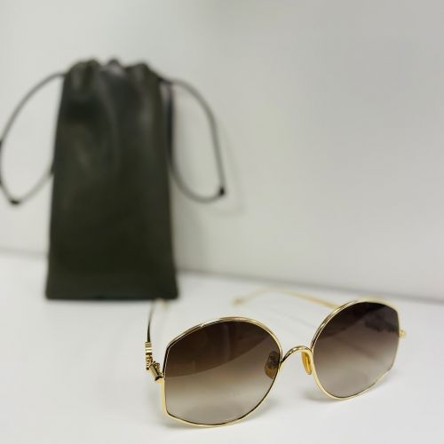 Loewe Round Metal Sunglasses 
