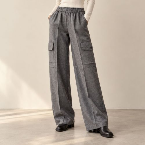 cargo pants met elastische tailleband