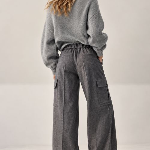 cargo pants met elastische tailleband