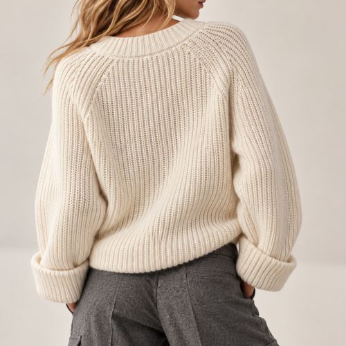 gebreide trui wol & cashmere-blend