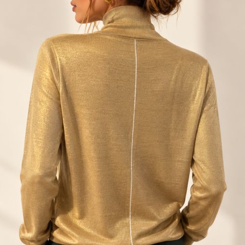 wollen high neck trui