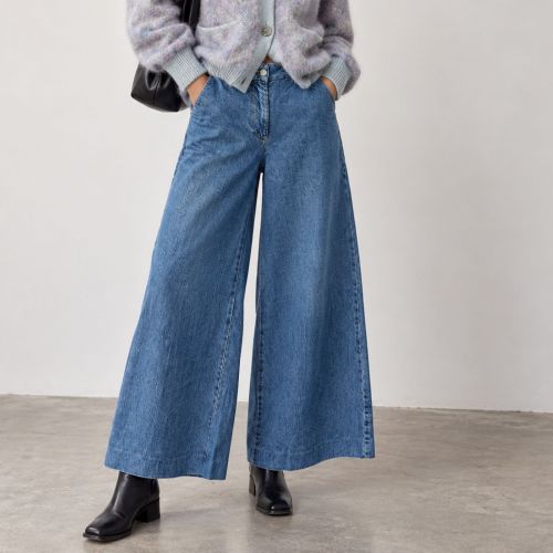 Ellen wide denim pants
