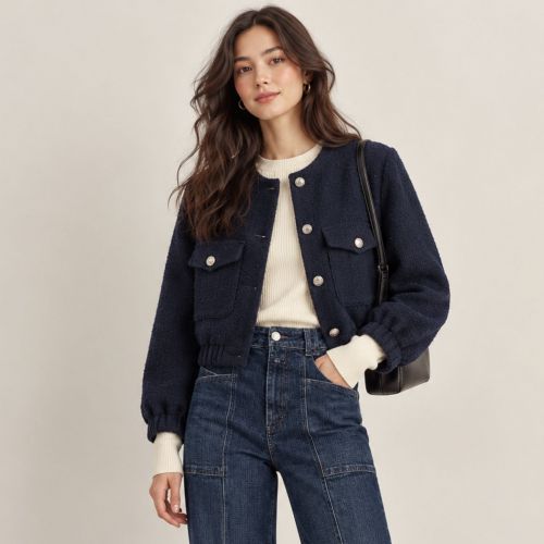 cropped tweed jacket