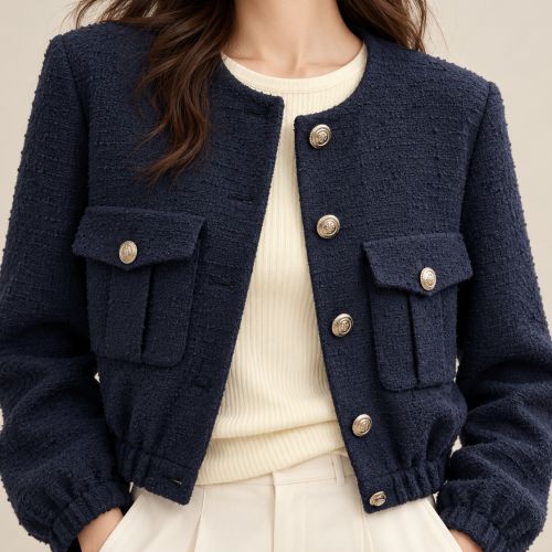 cropped tweed jacket
