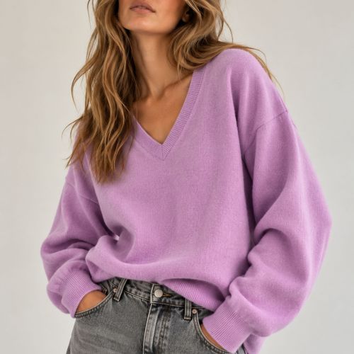 pull v-hals wol & cashmere-blend