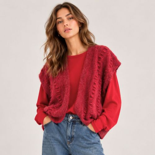 Soft knit gilet
