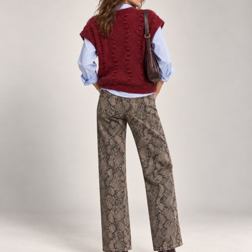 broek snake-print