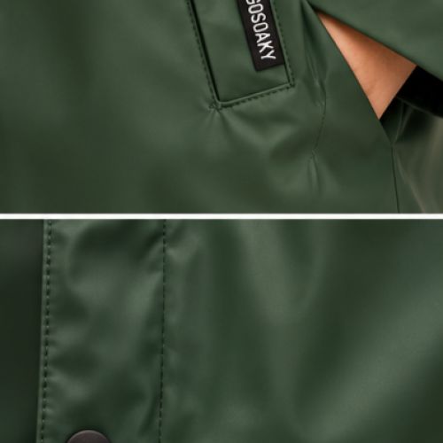 raincoat + zip-up hoodie