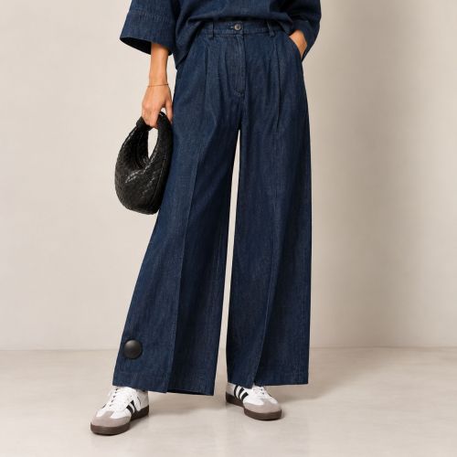 wijde jeansbroek