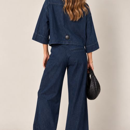 oversized denim top